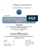 Memoire de fin de specialisation en Gynecologie Obstetrique Banel Wardini Diagne