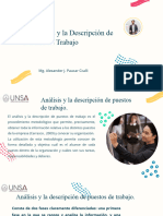 El Análisis y la Descripción de Puestos de Trabajo_Mg Alexander Paucar