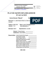 Plan de Equipo Dinamizador de Evaluacion