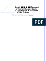 Download ebook pdf of Madhya Bharati मध य भ रत Research Journal Of Humanities And Social Sciences 72Nd Edition A D Sharma (Chief Editor) full chapter 