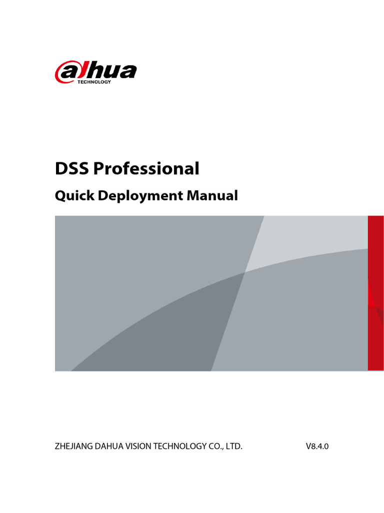 DSS Professional Quick Deployment Guide | PDF | Computer Network | Ip ...