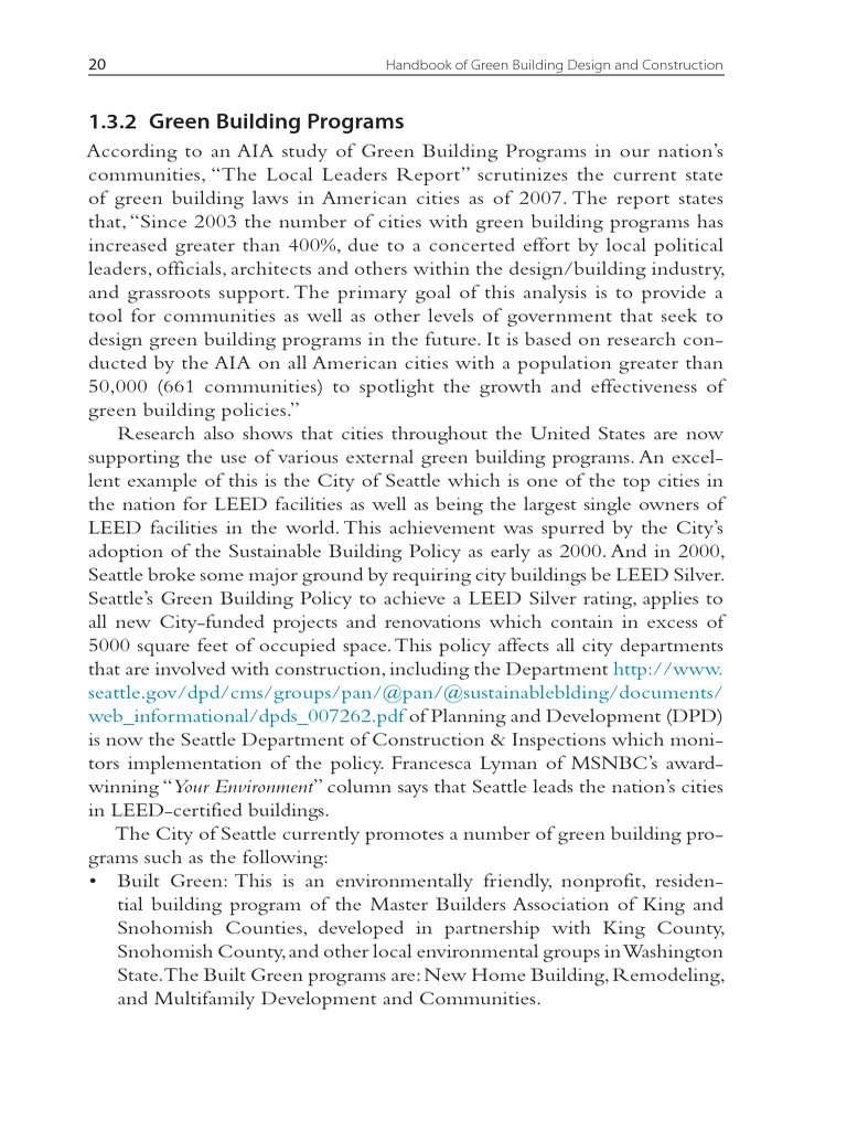 Green Building Programs in Seattle | PDF | Green Building | Sustainable ...