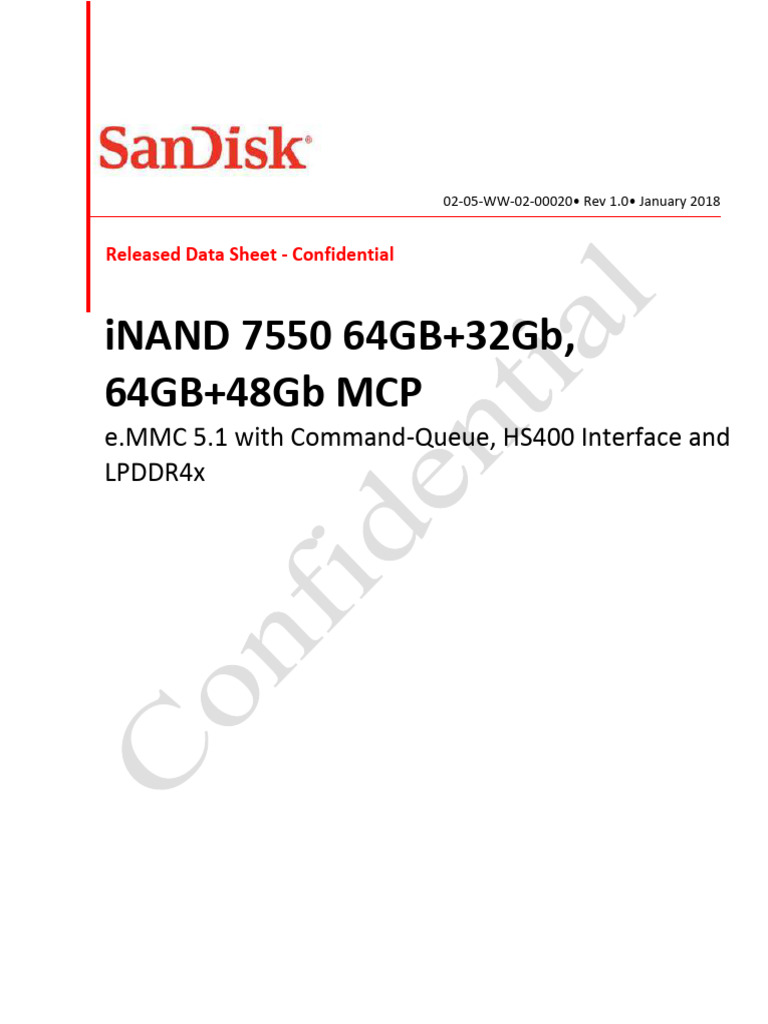 Western Digital 2105241638 Sandisk Sdada4dr 64g c2830407 | PDF | Flash ...