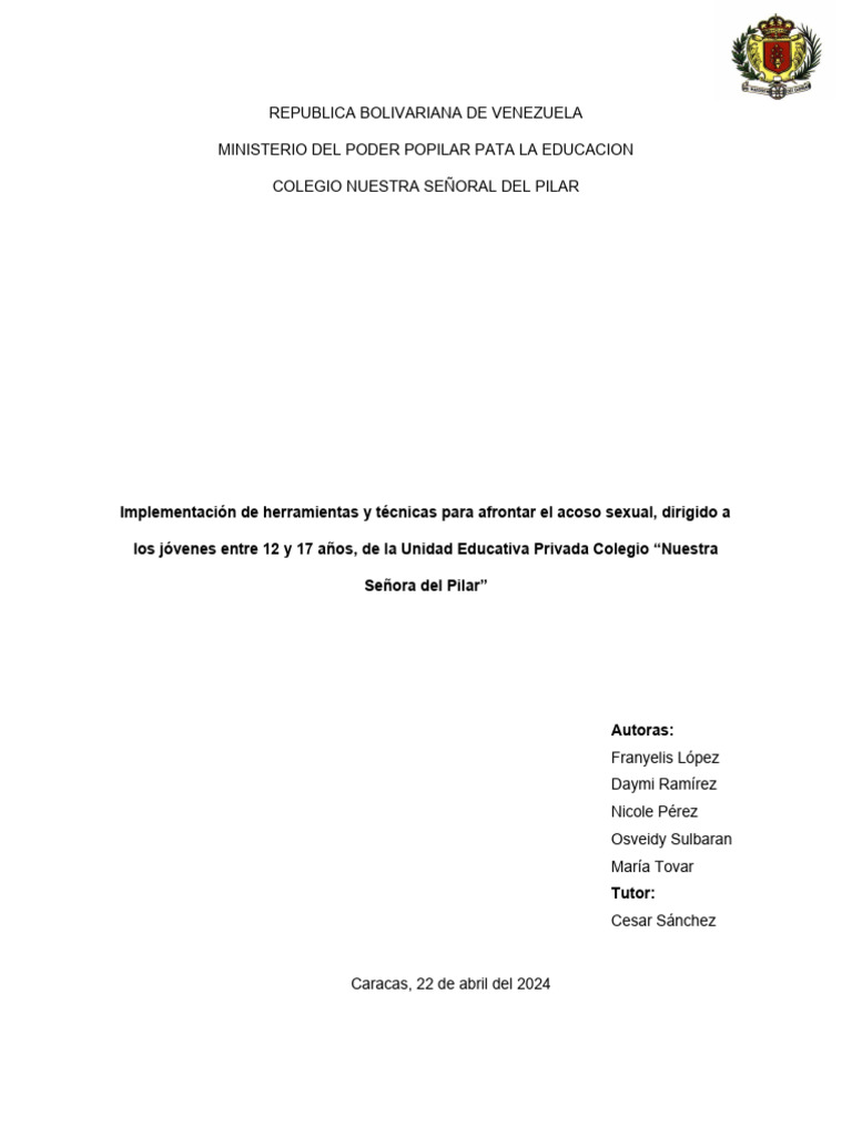 Herramientas contra el acoso callejero | PDF | La violencia contra las ...