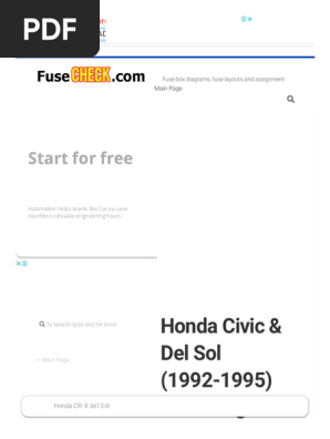 1994 Honda Del Sol Brochure (Civic Del Sol
