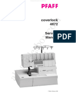 Pfaff Coverlock 4872 Sewing Machine Service Manual