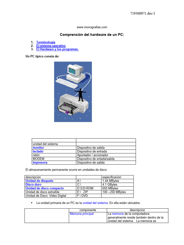 Hardware Pdf Hardware De La Computadora Programación