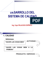 Desarrollo Del Sistema de Calidad