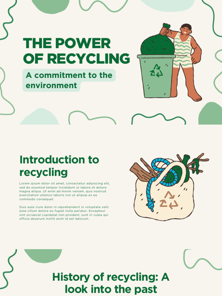 Green The Power of Recycling Illustrated Presentation - 20240529 ...