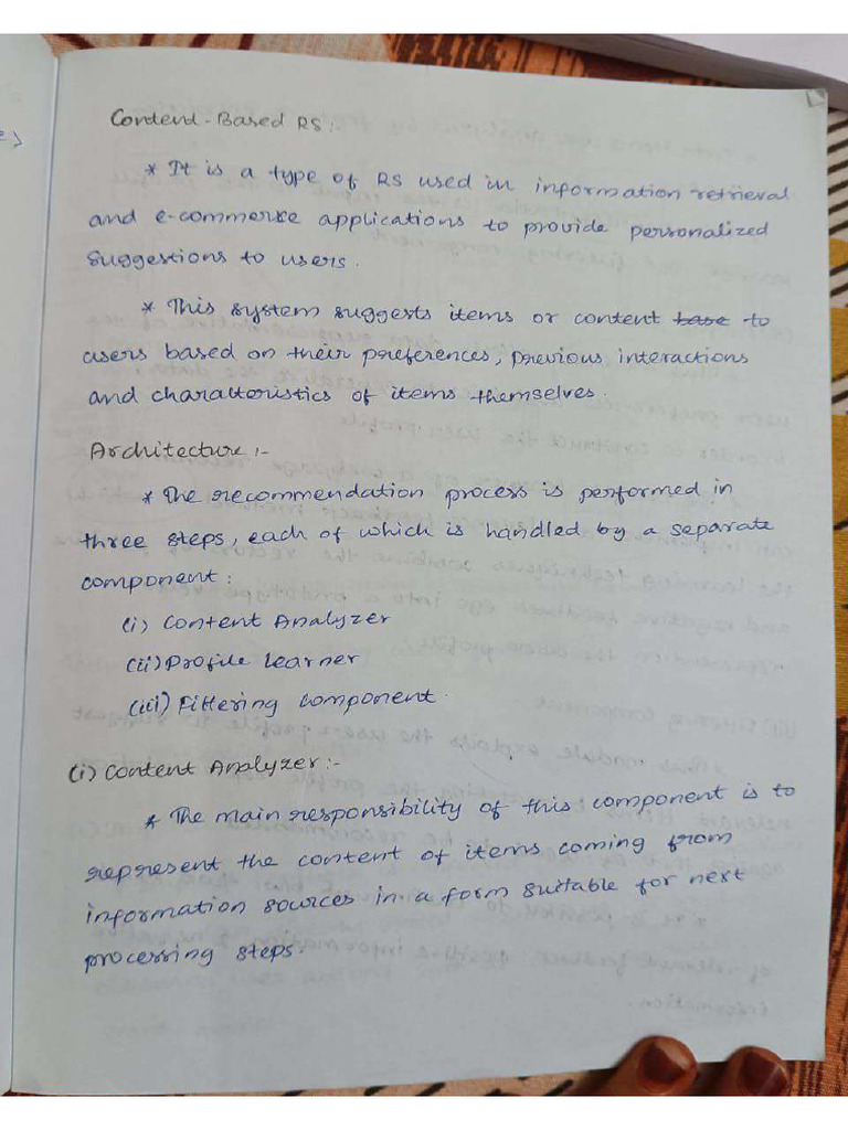 High Level Archietecure Of Content Page Recommendation System Pdf