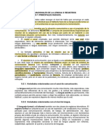 3.2. Variedades Situacionales de La Lengua o Registros Idiomáticos Clases y Principales