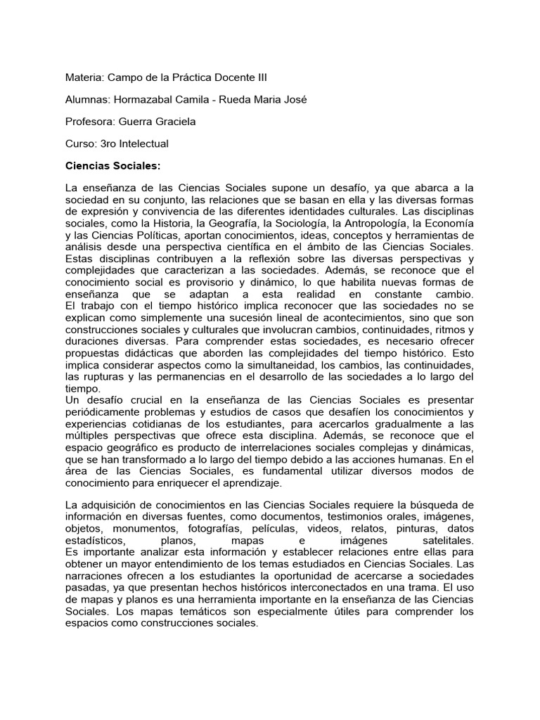 Ciencias Sociales Pdf Sociedad Ciencias Sociales