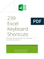 240 Excel Shortcuts Keys