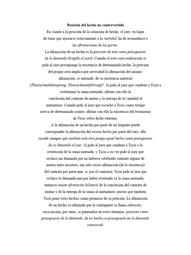 Posición Del Hecho No Controvertido | PDF | Justicia | Crimen y violencia