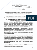 DO 239 23 Guideline in the Implementation of the Department of Labor and Employment Integrated Livelihood and Emergency Employment Program DILEEP