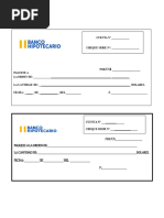 Ejemplo de cheque BAC Credomatic | PDF