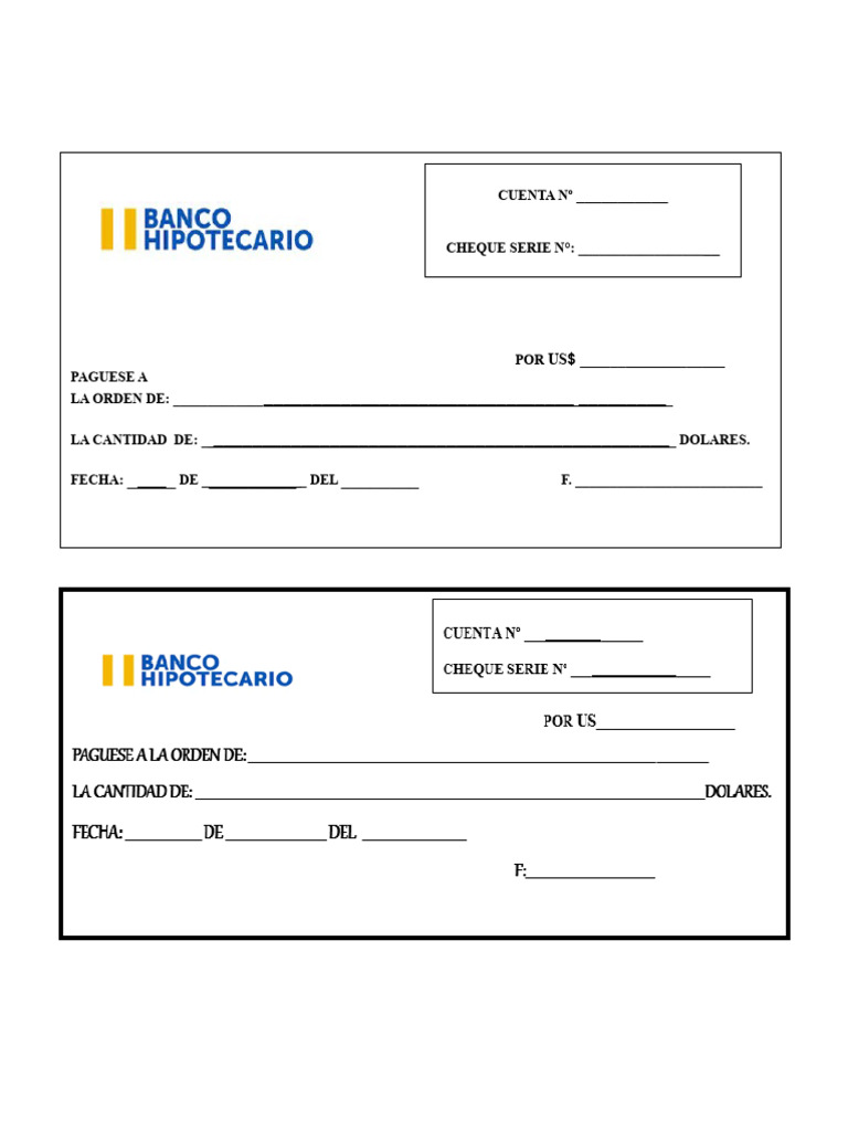 Formato Cheque Banco De Mxicofecha Pago Images And Photos Finder Riset ...