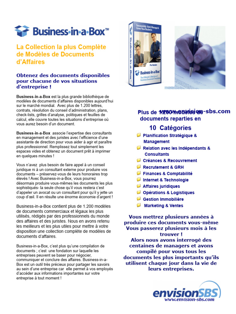 Modèles Complets pour Documents d'Affaires | PDF | Business | Consultant