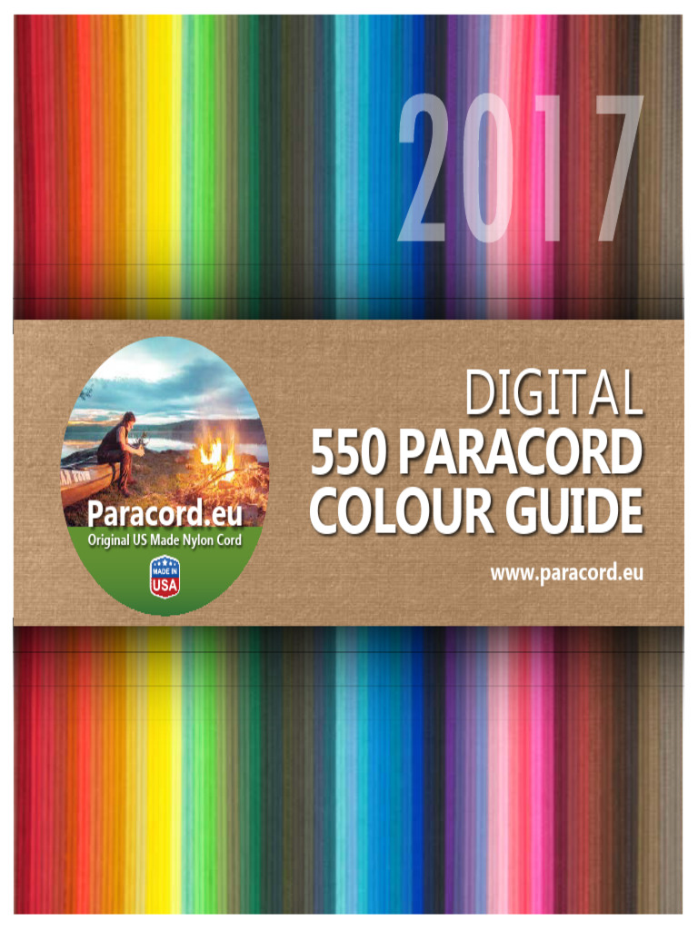 Paracord Eu Solid Colourguide2017 Pdf Color Rainbow