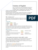 Varieties of English 014