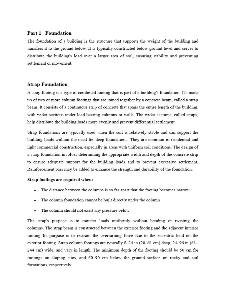 Part 1 | PDF | Deep Foundation | Foundation (Engineering)