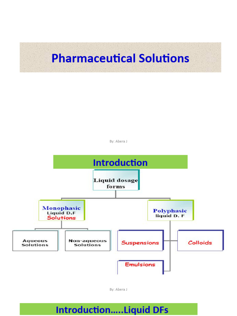 Pharmaceutical Solutions | PDF | Ethanol | Glycerol
