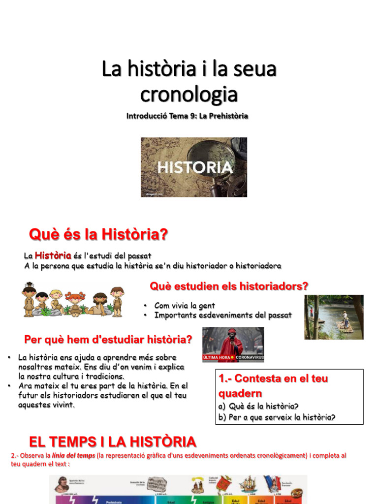 La Història I La Seua Cronologia | PDF