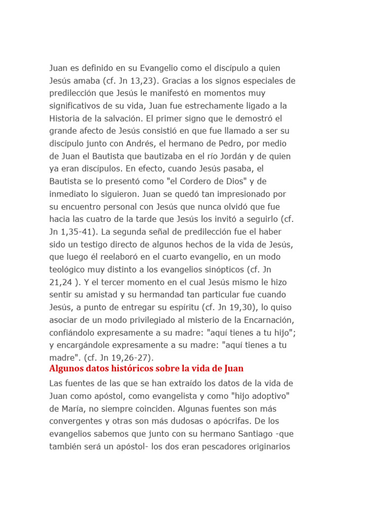 Photo inspiration: Gallery Detail: Juan Biografía Pdf Juan El Apóstol