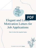 Elegant and Linear Motivation Letters For Job Applications by Slidesgo