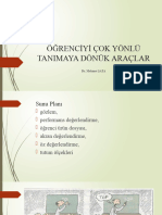 Öğrenciyi Çok Yönlü Tanimaya Dönük Araçlar: Dr. Mehmet ŞATA