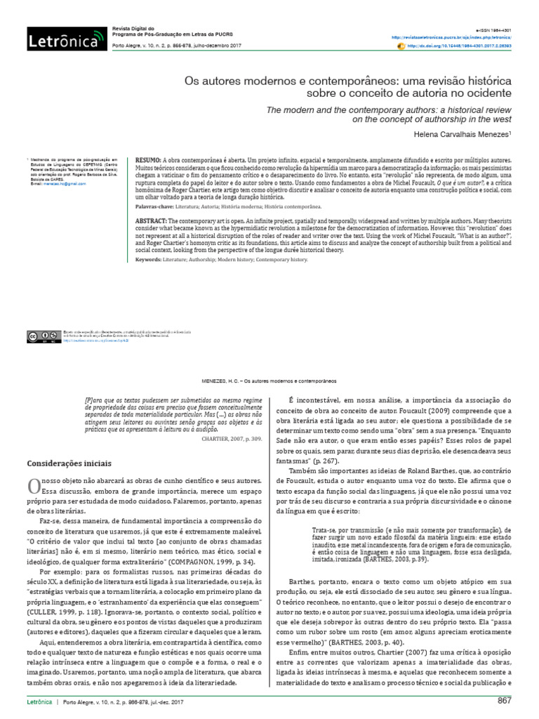 Admin,+27+Letronica+v10n2+ +final+2 | PDF | Sociologia | Autor