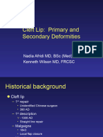Cleft Lip-Primary & Secondary Deformities