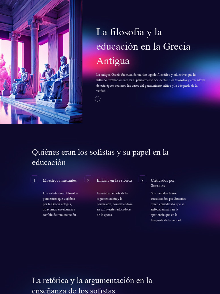 Sofistas y Sócrates: Educación en Grecia | PDF | Sócrates | Verdad
