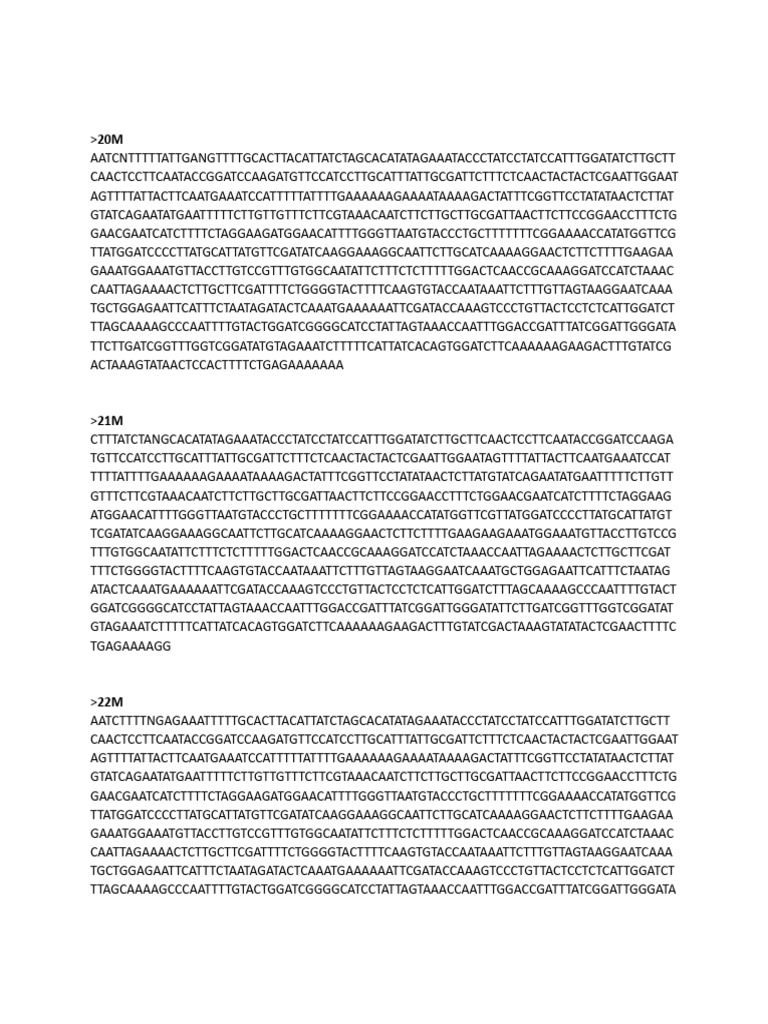 DNA Sequence Data Analysis | PDF