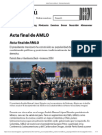 Acta Final de AMLO - Revista Disensión