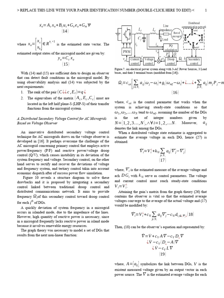 Voltage Control in AC Microgrids | PDF