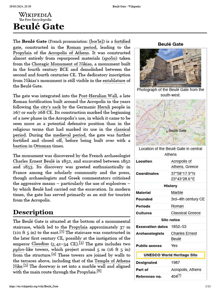 Beulé Gate Wikipedia PDF