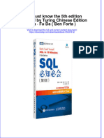Ebook PDF of SQL Must Know The 5Th Edition Produced by Turing Chinese Edition Ben Fu Da (Ben Forta) Full Chapter