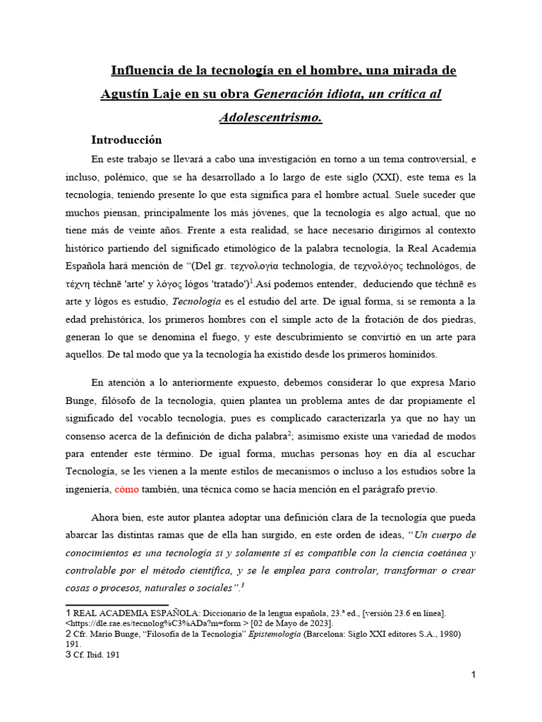 Influencia de La Tecnología en El Hombre, Una Mirada de Agustín Laje ...