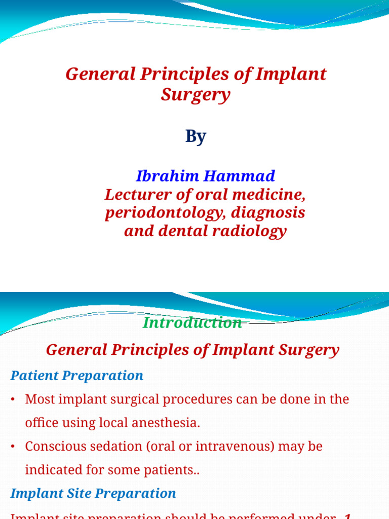 Step-by-Step Dental Implant Guide | PDF | Dental Implant | Surgery