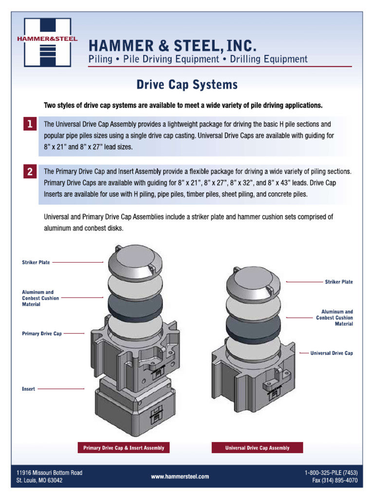 Pile Driving Cap Parts | PDF