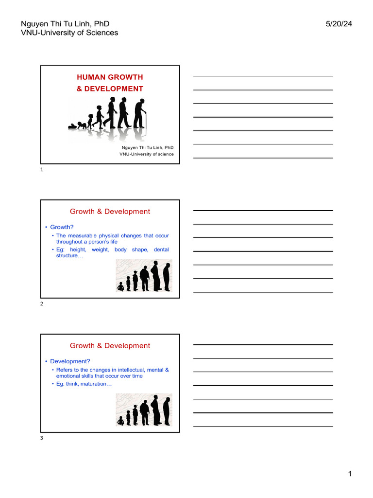 Chapter 7 - Human Growth and Development-1 | PDF