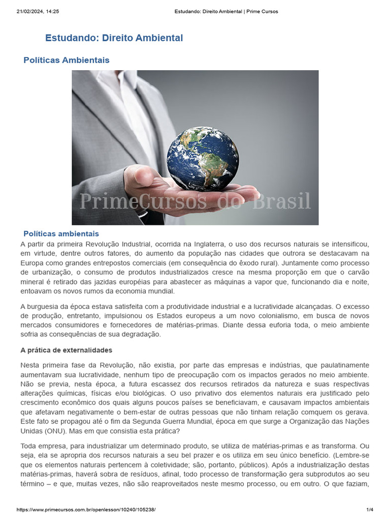 Políticas Ambientais e Sustentabilidade | PDF | Desperdício | Economia