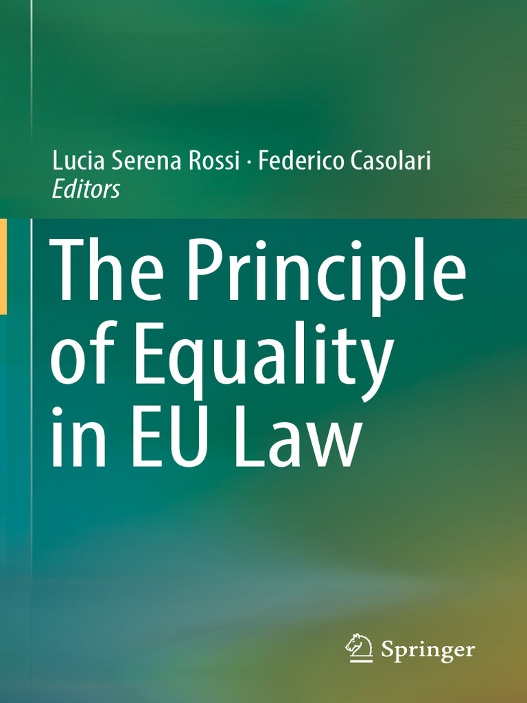 The Principle of Equality in EU Law (PDFDrive) | PDF | European Union ...