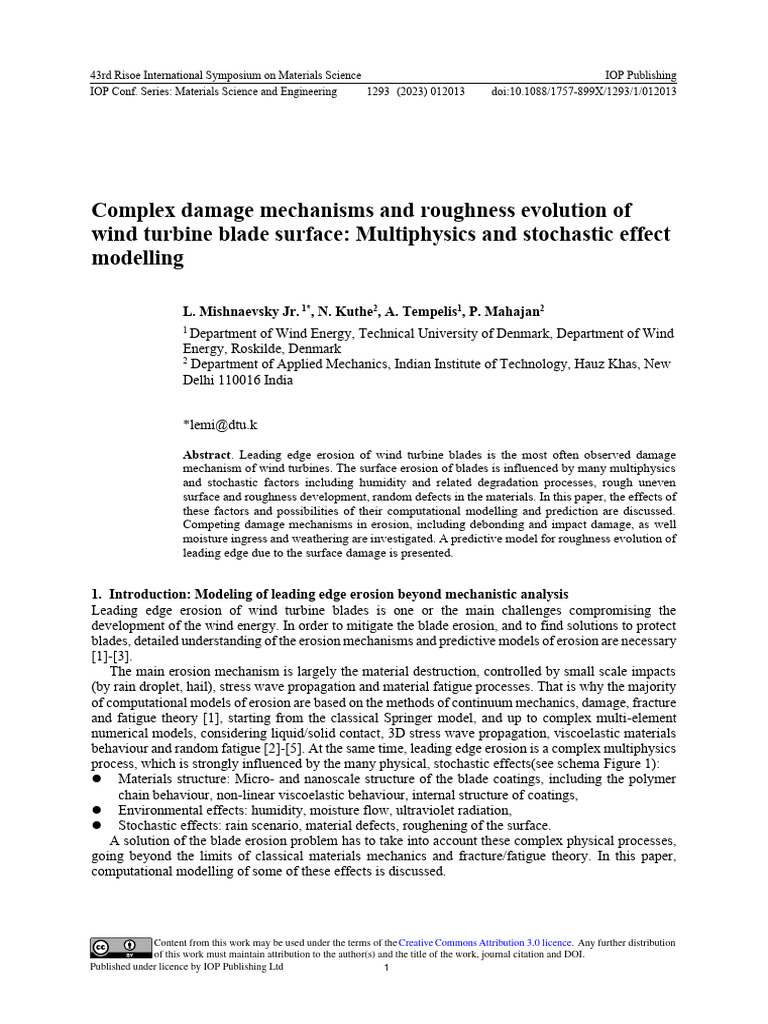 Complex Damage Mechanisms of Wind Turbine Blade Surface 1701424236 ...