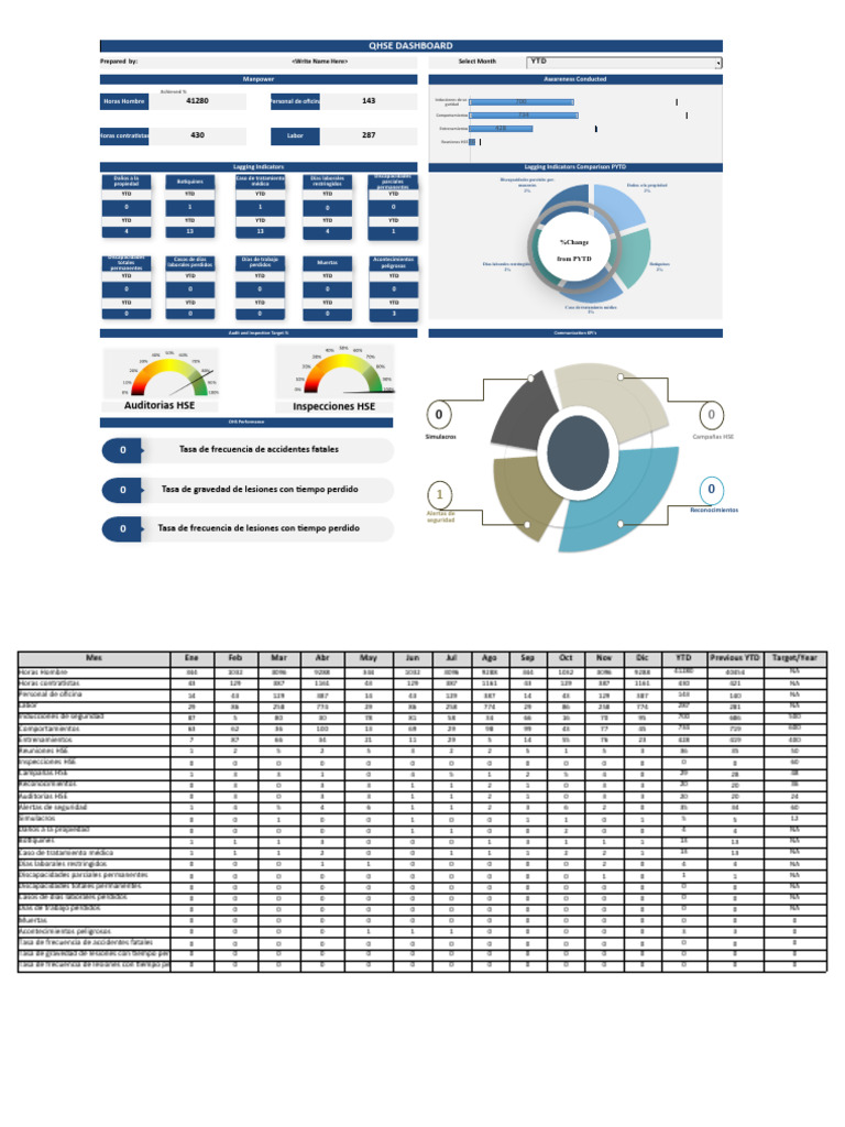 New HSE Dashboard 1 | PDF