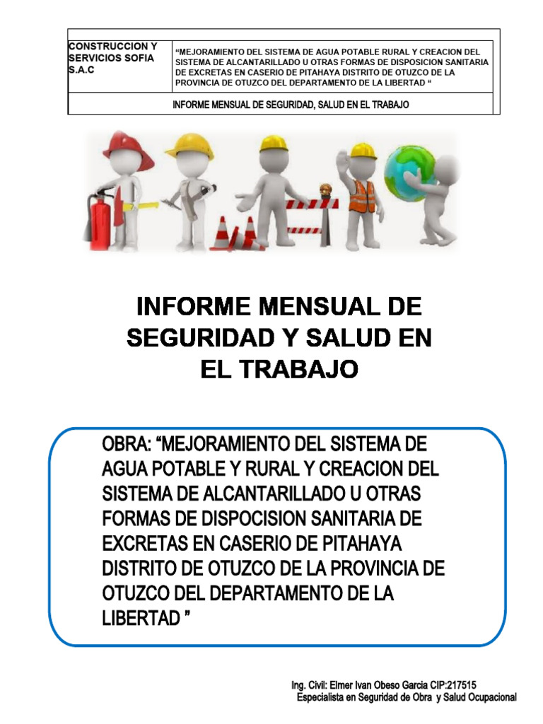 Informe Mensual de Seguridad y Salud 2023 | PDF | Seguridad y salud ...