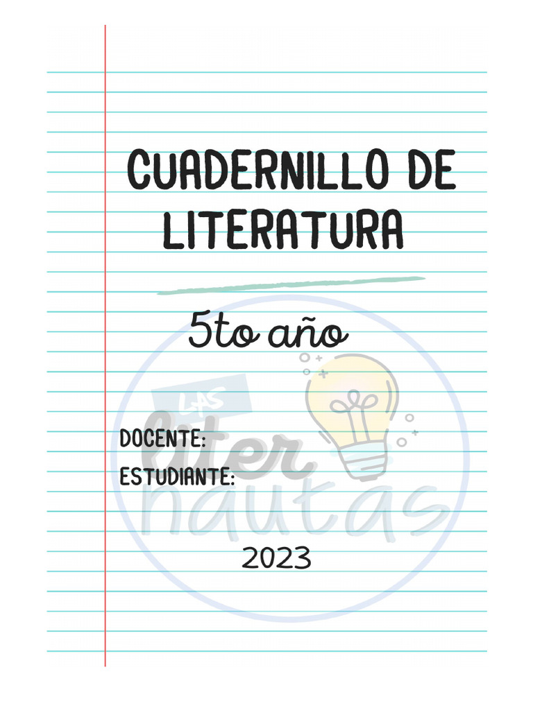 Cuadernillo de Literatura 5to Año Secundaria | PDF | Fantasía ...