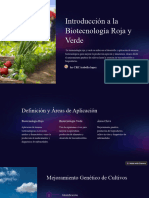 Introducción A La Biotecnología Roja y Verde: by CRC Isabella Lopez