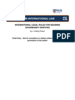 International Legal Rules for Deciding Sovereignty Disputes
